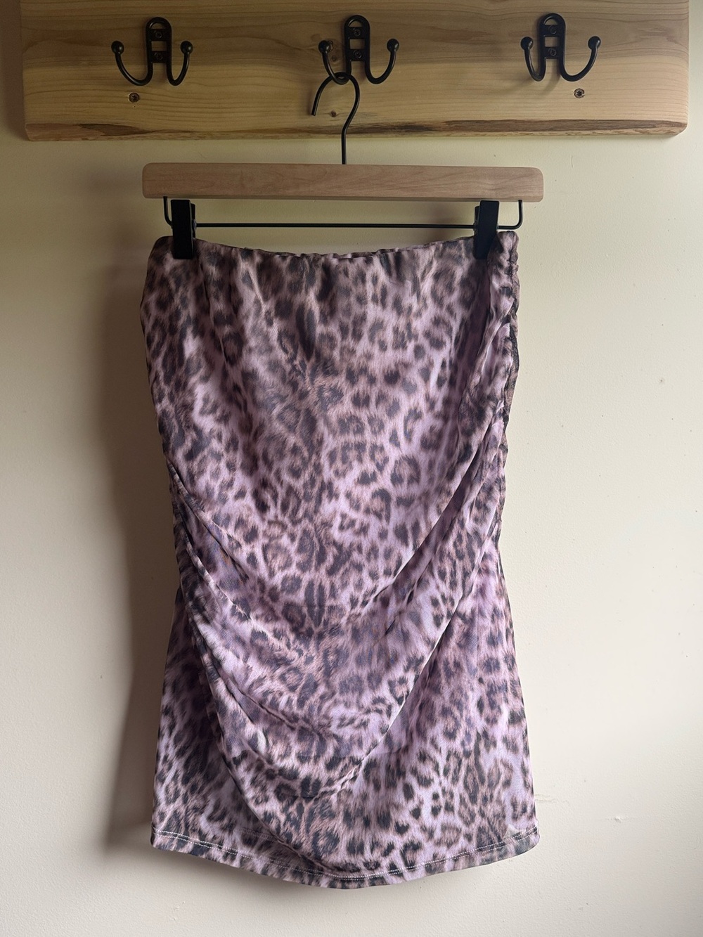 Anthropologie Leopard Print Midi Skirt